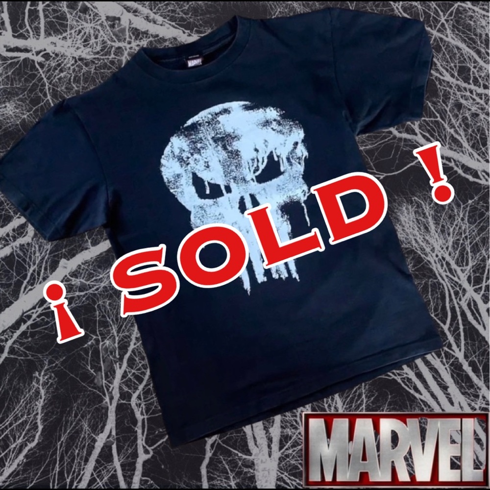 💢 Men's Marvel Punisher Skull Symbol Black (M)